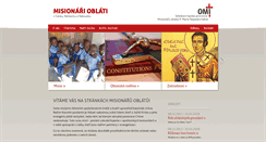 Desktop Screenshot of oblati.cz