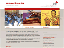 Tablet Screenshot of oblati.cz